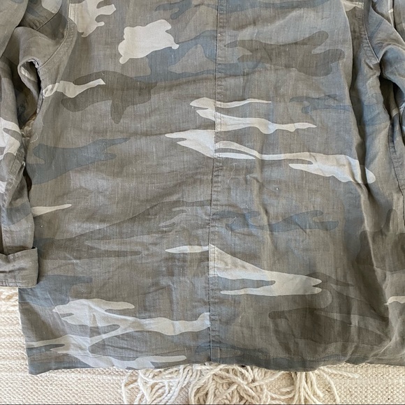 RAILS green camo Everett linen button up top M - Picture 12 of 13